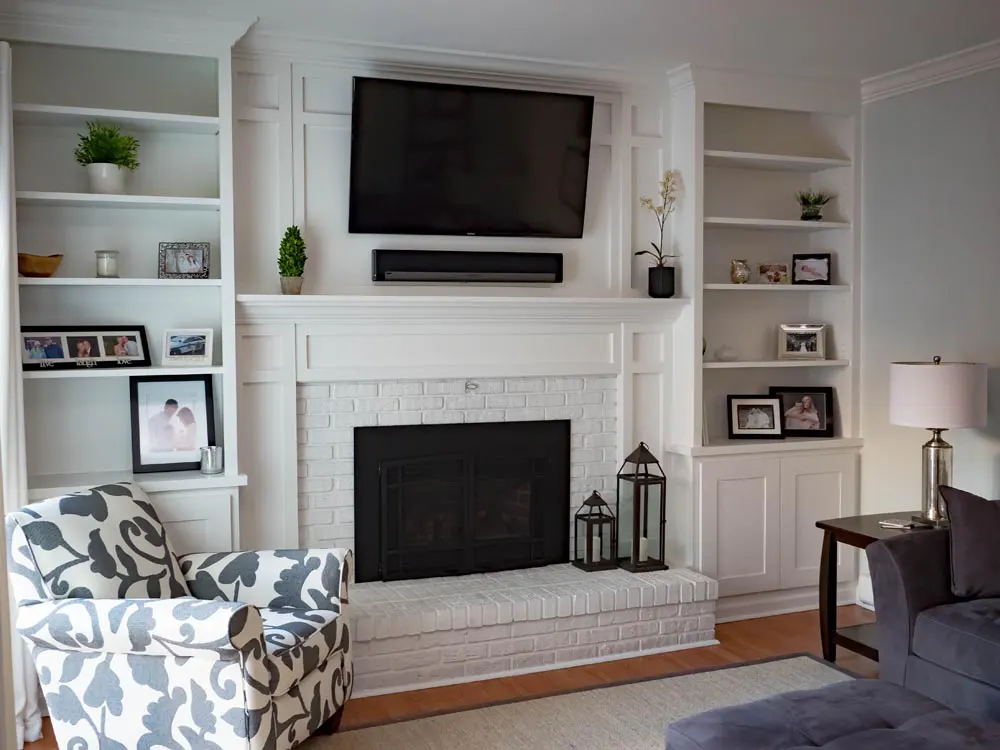 Fireplace-surround-and-shelving-in-Allentown